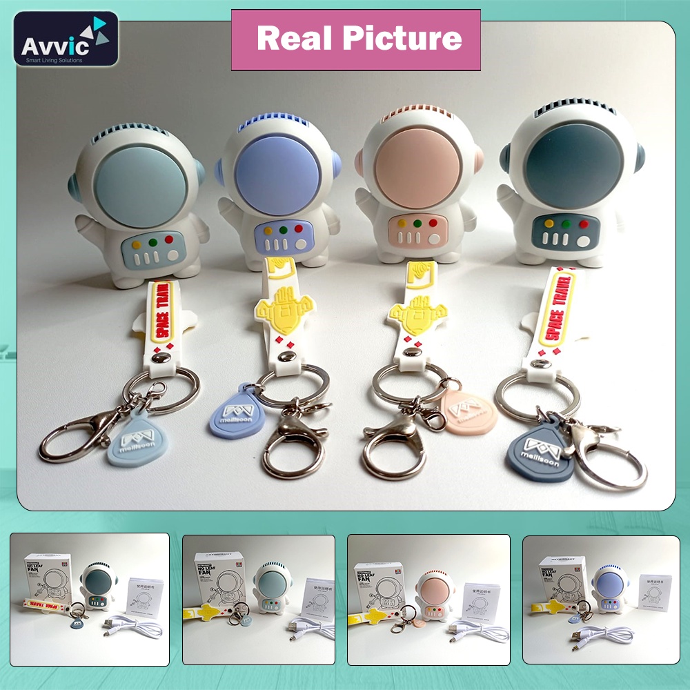 Kipas Angin Karakter Spaceman Mini Portable Fan Astronaut Cute Fan