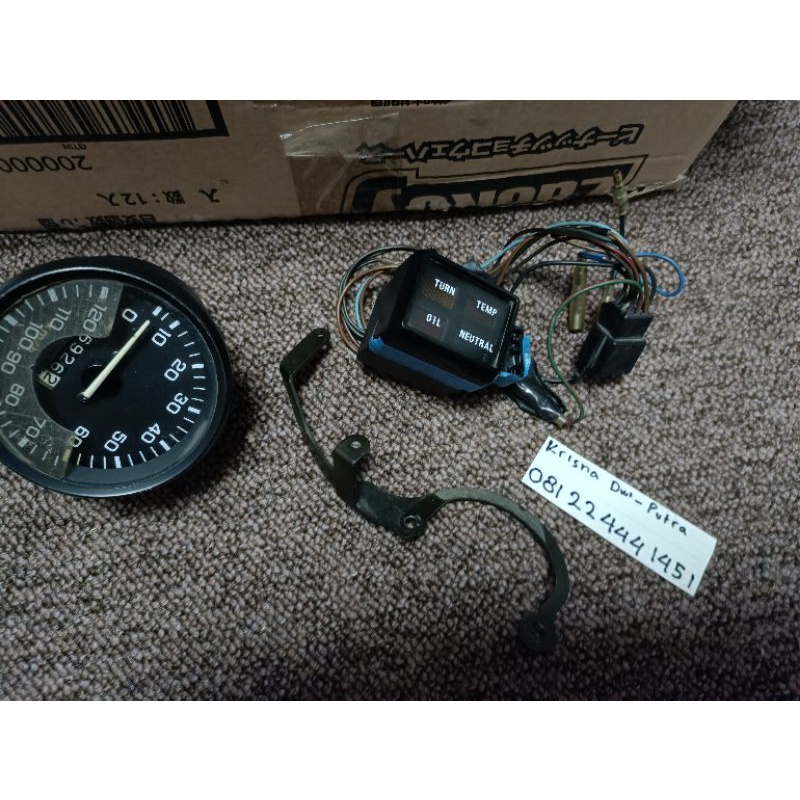 indikator speedometer yamaha TZ dan tachometer honda NS 50