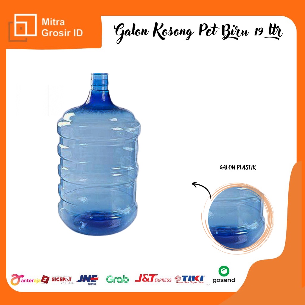 Galon Kosong Pet Biru 19ltr