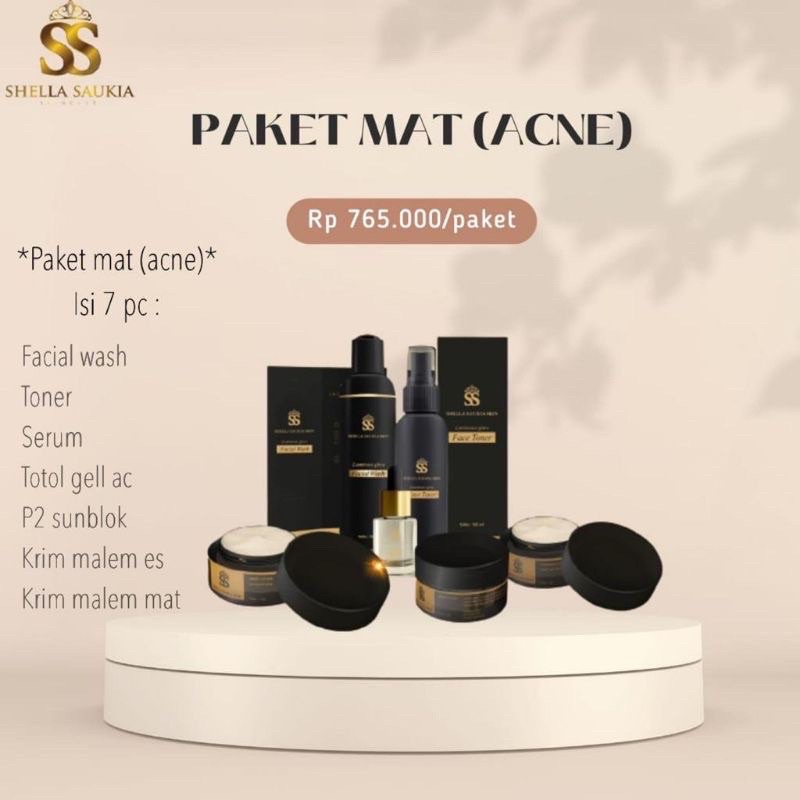 READY SKINCARE SHELLA SAUKIA ( FREE MINI GOLD + CERMIN)