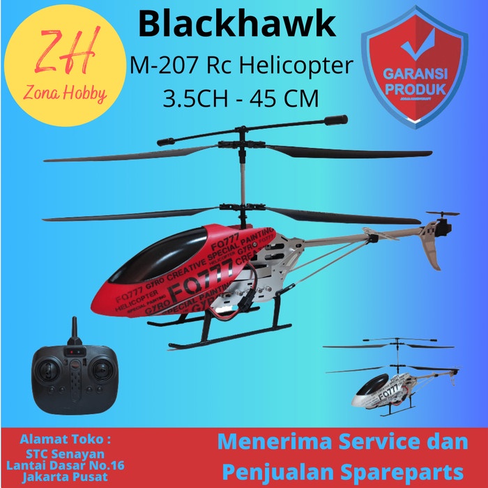 Blackhawk M207 RC Helicopter 3,5CH / Helikopter 4 Arah Remote Control