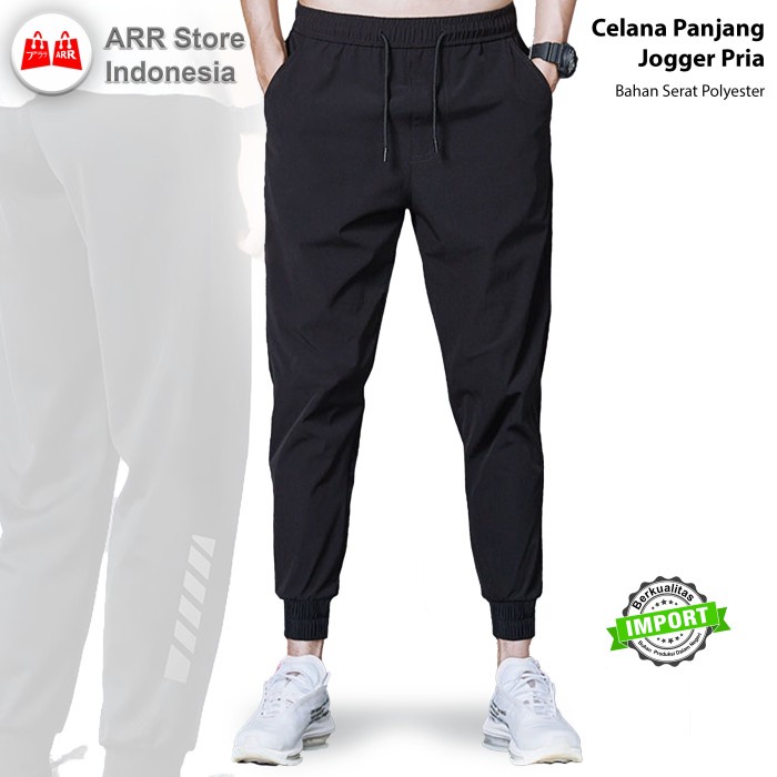 Celana Panjang Jogger Training Pria Celana Olahraga Lari Import