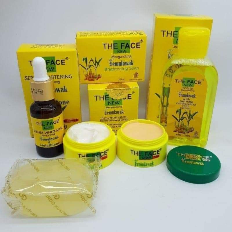 THE FACE TEMULAWAK ORIGINAL BPOM CREAM PENCERAH AMAN BUMIL BUSUI KRIM TEMULAWAK PAKET KOMPLIT