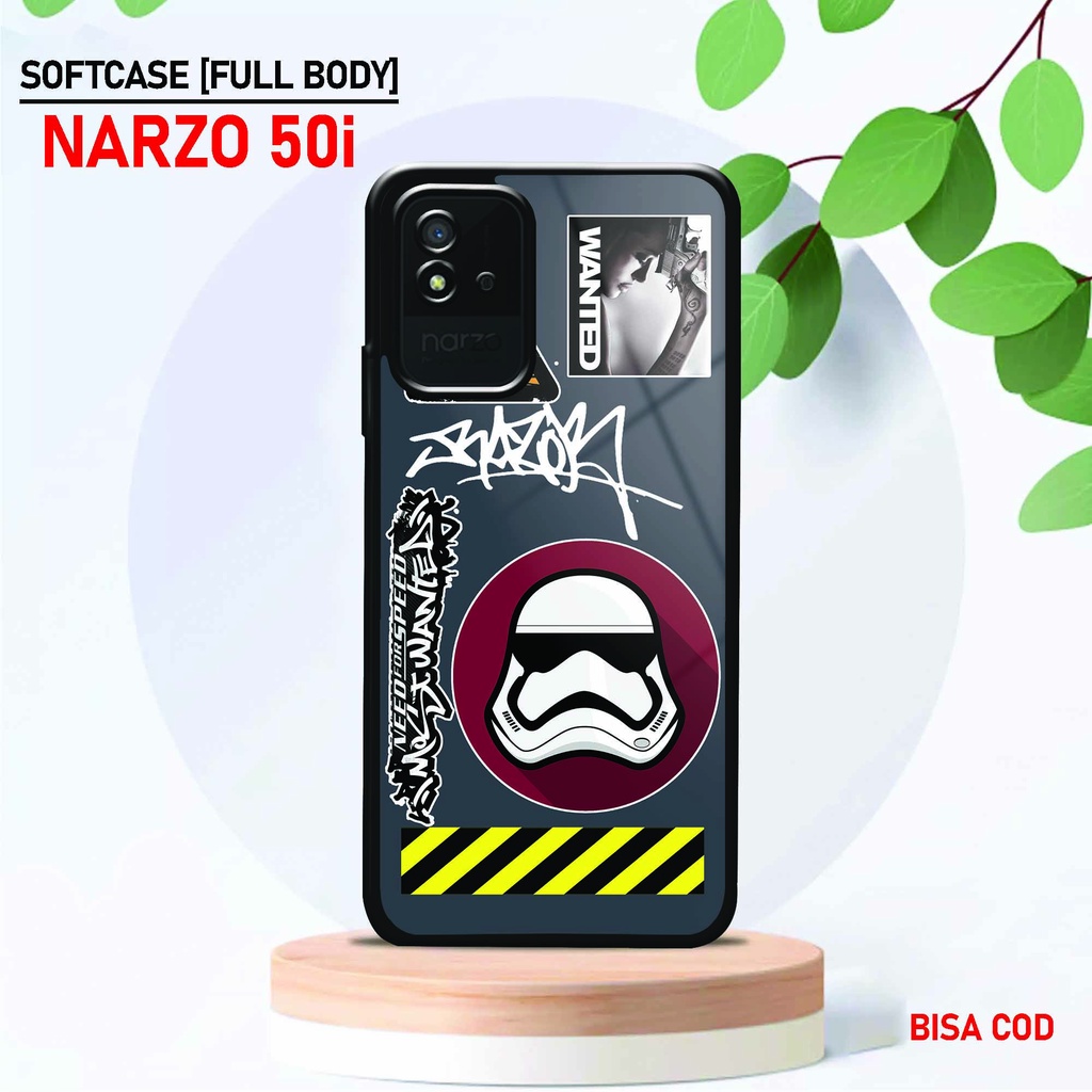 Softcase Glossy Realme Narzo 50i - Fashion Case [ UC 19 ] Realme Narzo 50i - Softcase Mengkilat Real