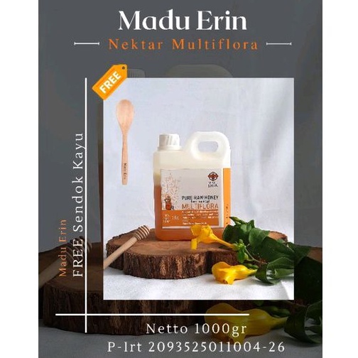 

Madu Erin Madu Murni Asli 1kg Mulltiflora. Standar SNI | Madu Erin
