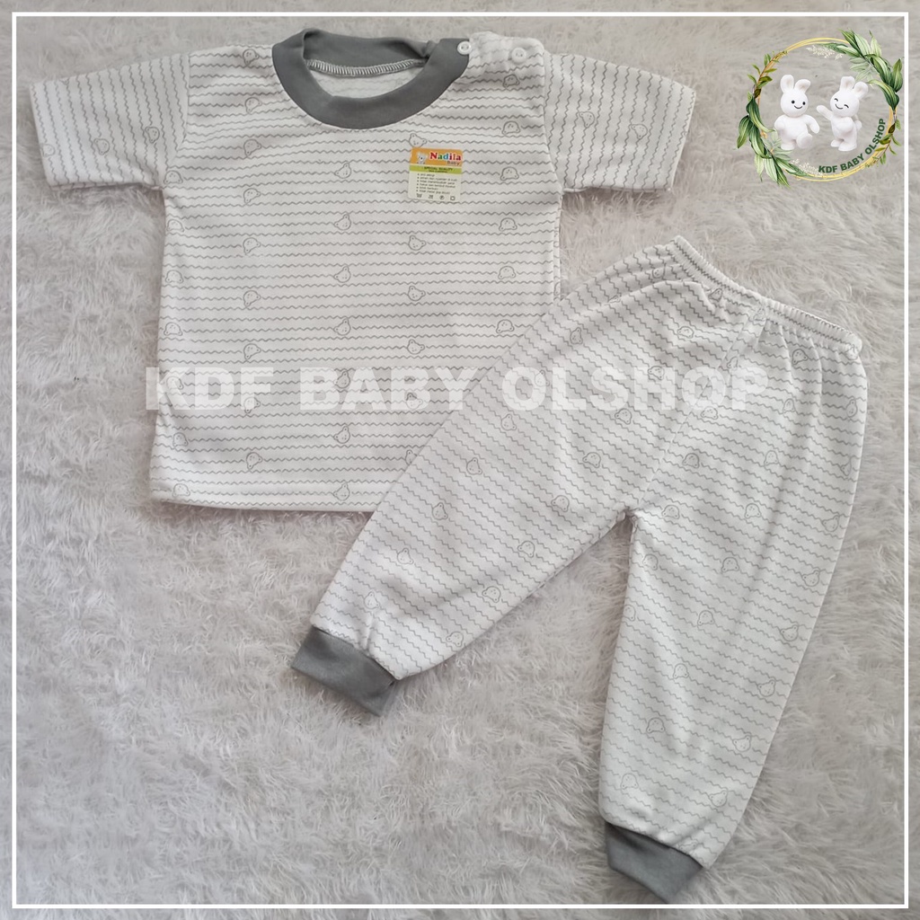 3 setelan anak laki laki  perempuan set motip salur 3-12 bulan stelan bayi setelan anak baju lengan pendek celana panjang