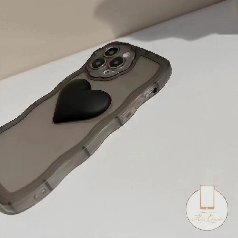 Casing iPhone 11 7 8 6 6s Plus XR 12 13 14 Pro Max 14 Plus 11Pro Max X XS Max Motif Hati Bunga 3D