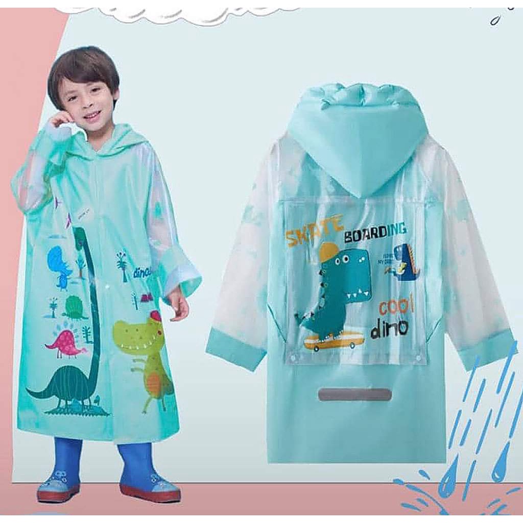 Jas Hujan Anak PREMIUM Dengan Ruang Tas Ransel