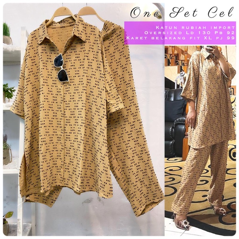 One set katun rubiah impor