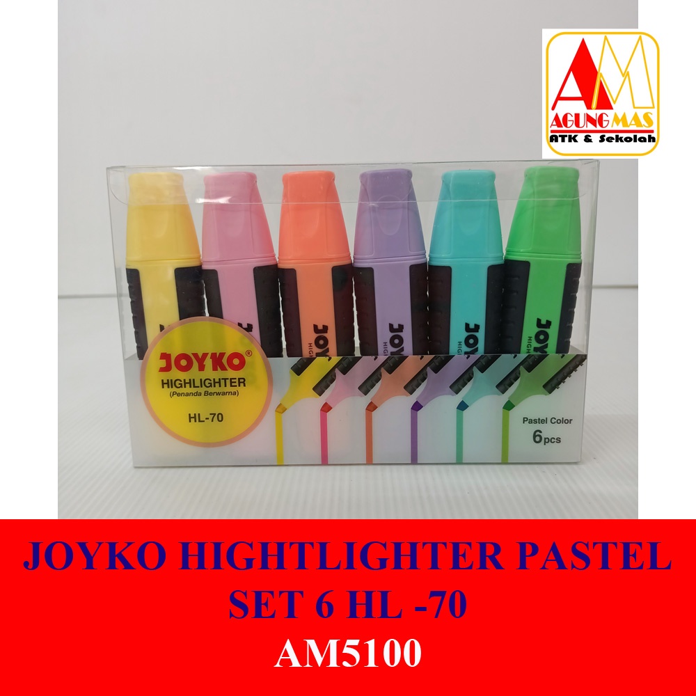 

JOYKO HIGHTLIGHTER PASTEL SET 6 HL -70