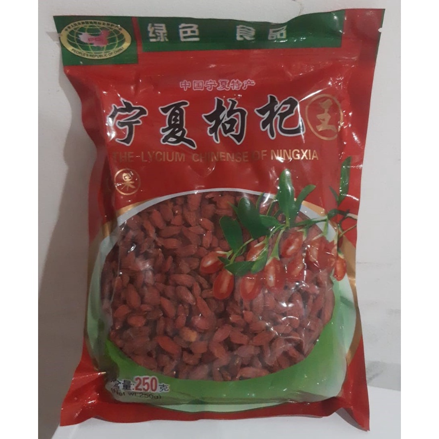 

ORIGINAL GOJIBERRY MANIS / KICI ASLI/ KICHE GOJIBERRY MERAH KERING 250 GRAM