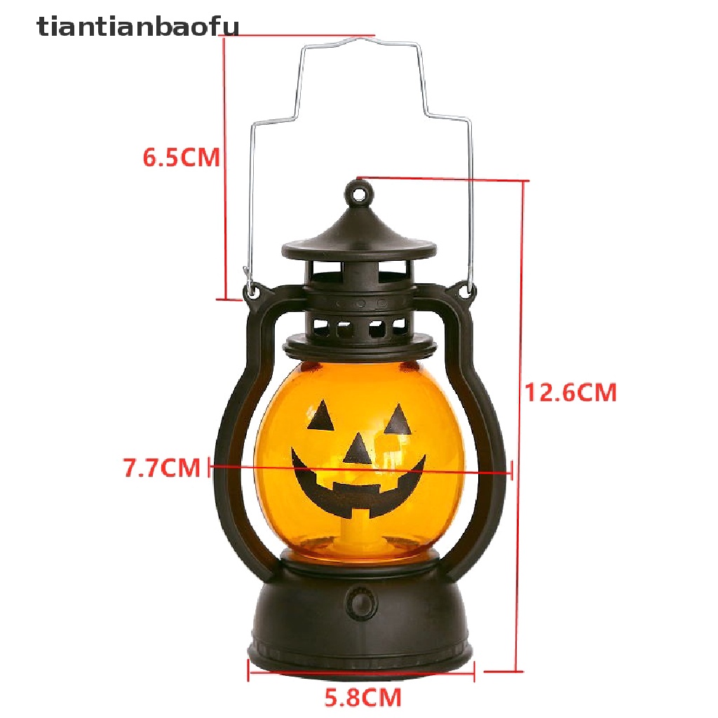 LED Haloween Pumpkin Ghost Lanter  Light Halloween Party Decoration for Home Holiday Bar Horror Props Oil Lamp Kids Toy