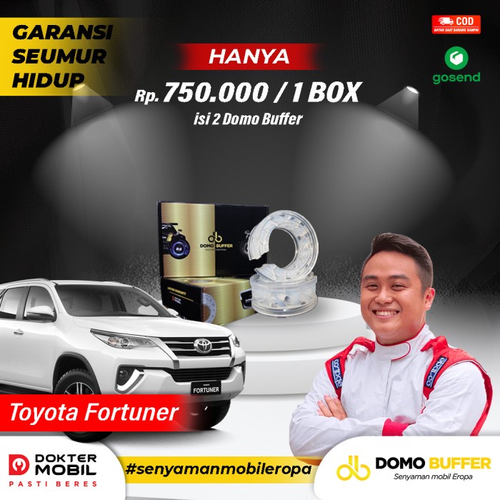 Spring Buffer Mobil Fortuner - Stabilizer Shock Mobil Fortuner - 1 BOX