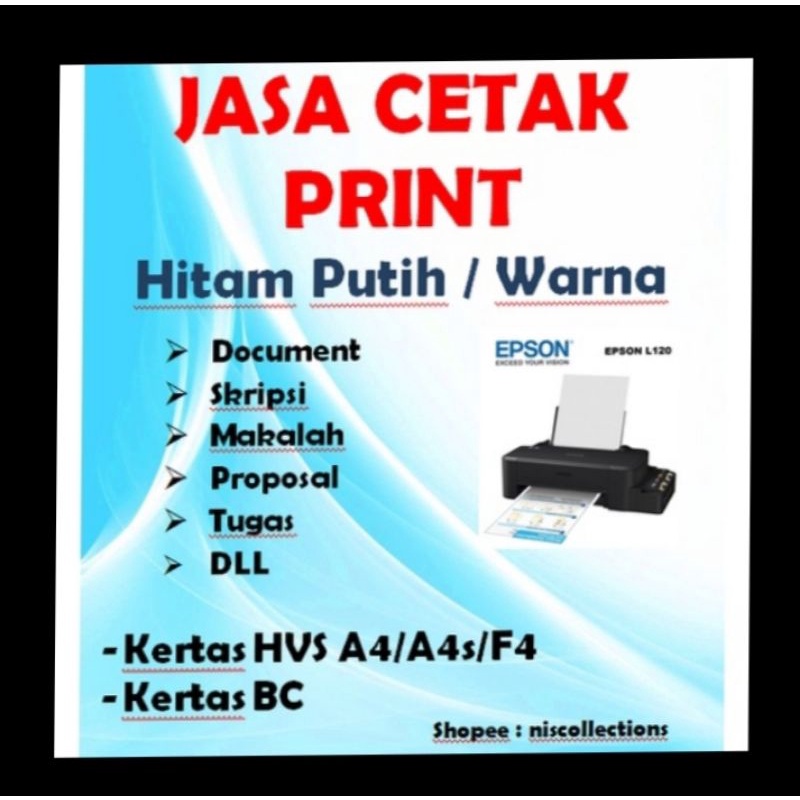 

jasa print cetak buku A4, A5 , B5 HITAM PUTIH WARNA DAN BOLAK BALIK