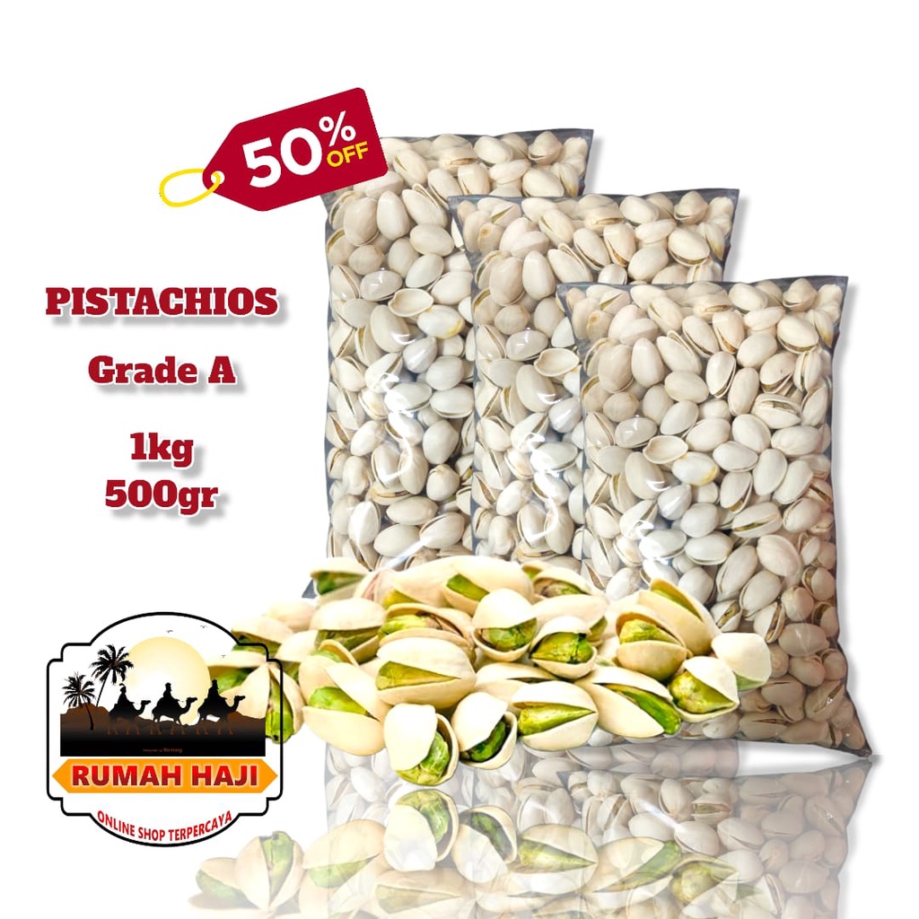 

kacang pistacios 1kg / pistachios /fustuk /kacang arab