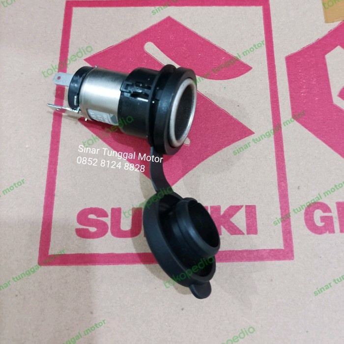 body socket lighter suzuki ertiga karimun wagon r sx4 new carry asli - socket + tutup