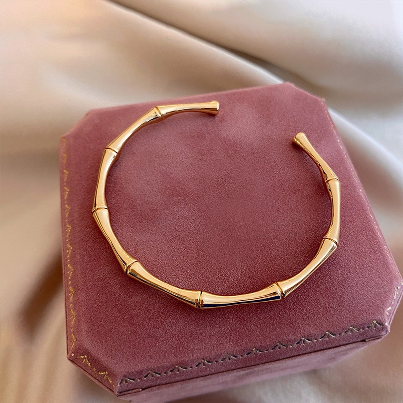 Gelang bangle batang bambu titanium import anti karat harga grosir bisa cod