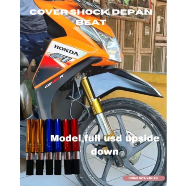 Variasi Sok Cover Shock Depan Beat Fi Beat Street Beat Deluxe Beat 2022 Model Full Usd Upside Down