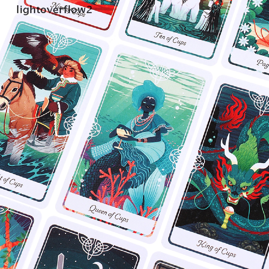 (lightoverflow2) Kartu Tarot the Divine A Deck and Guidebook Inspired by Folklore and Fairy Tales (ID)
