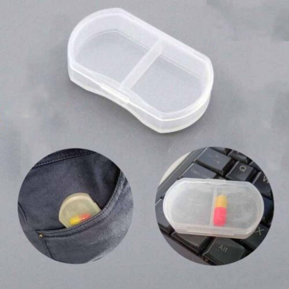 Preva 10PCS Kotak Organizer Obat Mini Container Organiser 2kisi Pill Box