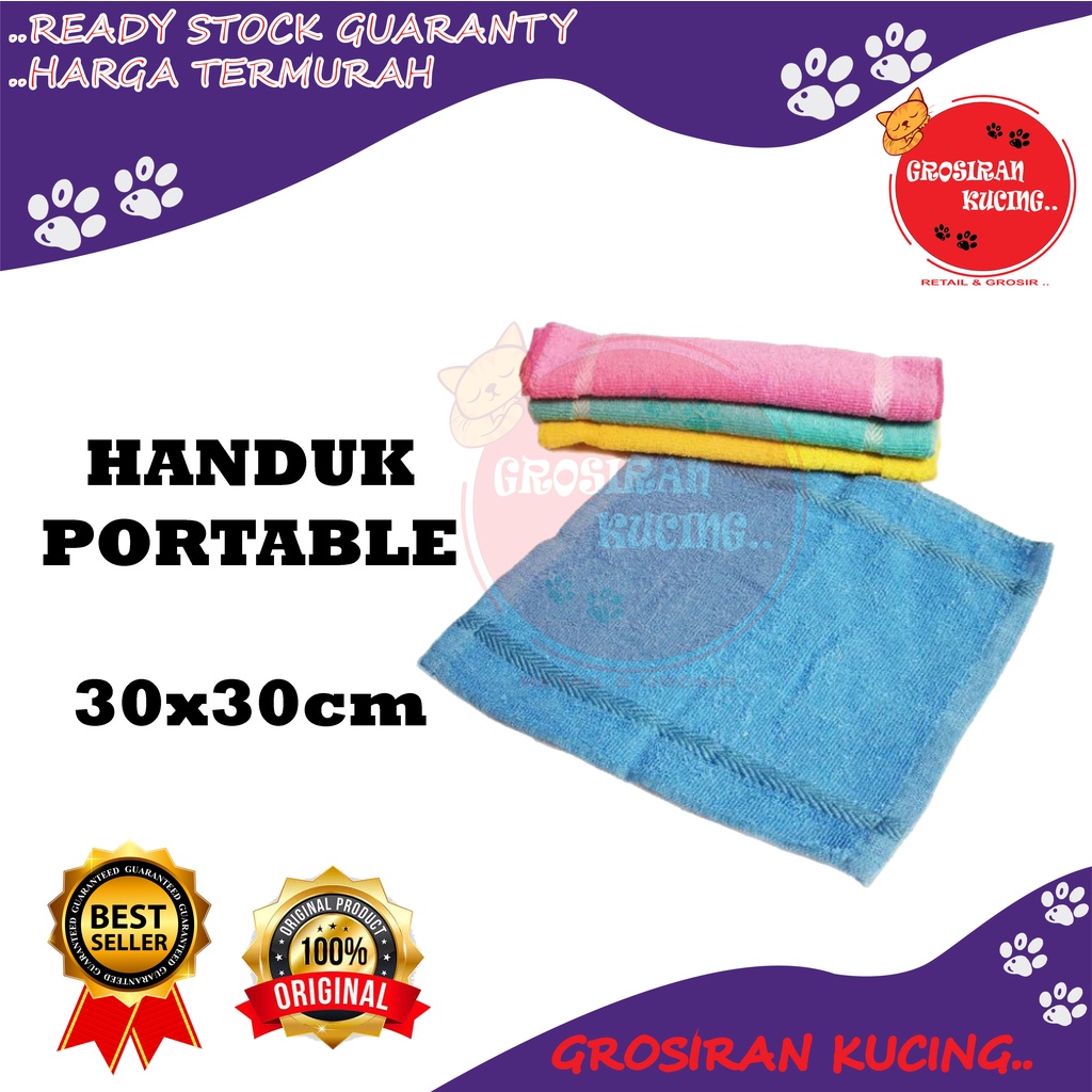 Lap/Handuk Portable Mandi uk. 30 x 30 Serba Guna