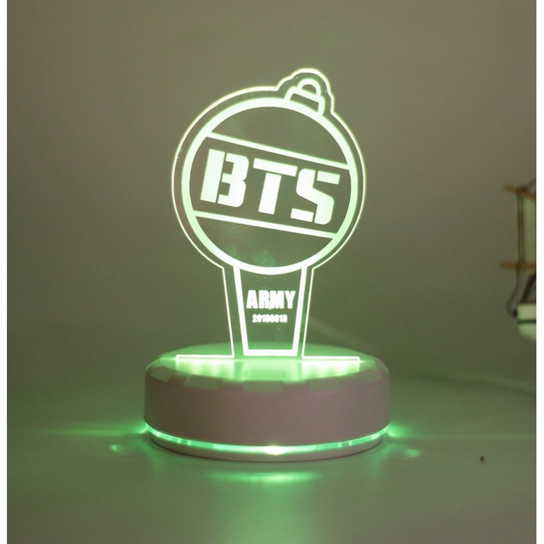 Kpop Bts Lampu Meja Led Warna-Warni