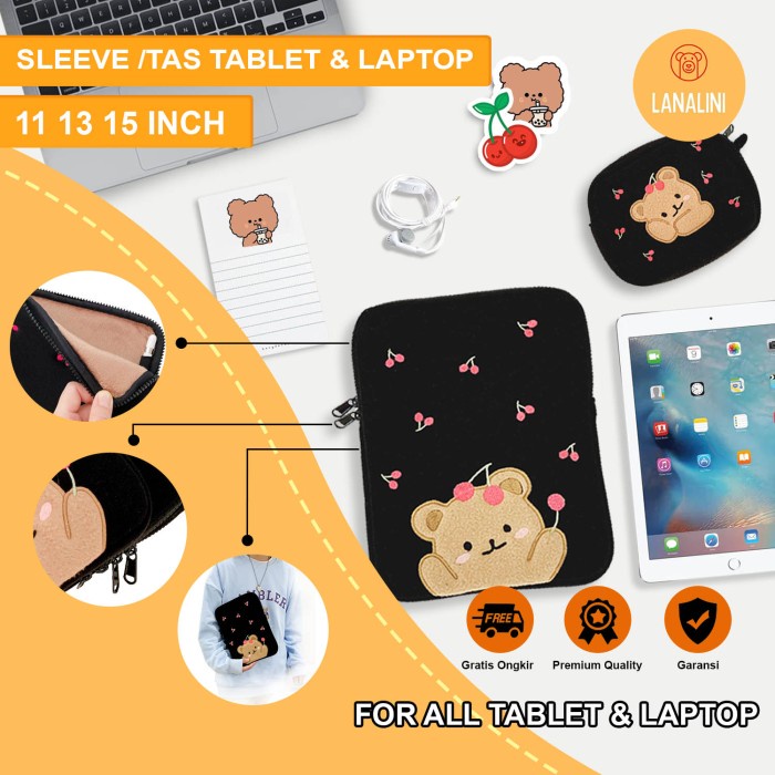 Sleeve Sleeve Tas Bag Case Ipad Pro 11 2018 2020 2021 11 12 13 15 Inch Motif