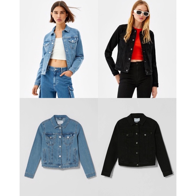 Bershka Denim Jacket Jeans Wanita