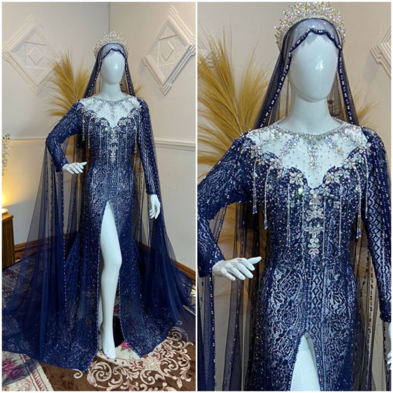 dress duyung ukuran jumbo ld 115cm