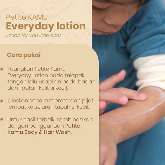 Petite Kamu Everyday Lotion 300ml - Body Lotion Baby Cream Anak Bayi Pelembap Kulit Anak