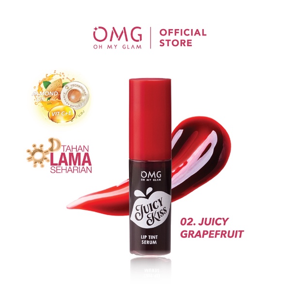 OMG Oh My Glam Juicy Kiss Lip Tint Serum