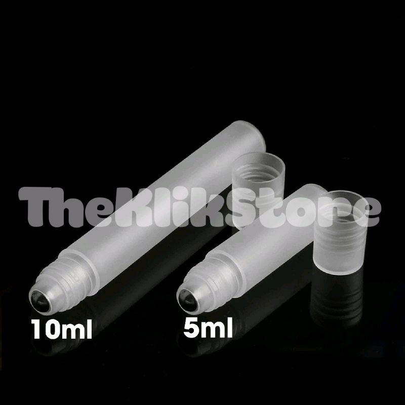 Travel Refillable Empty Roll On Cosmetic Plastic Bottle Metal Ball 3ml 5ml 10ml Essential Oil Perfum