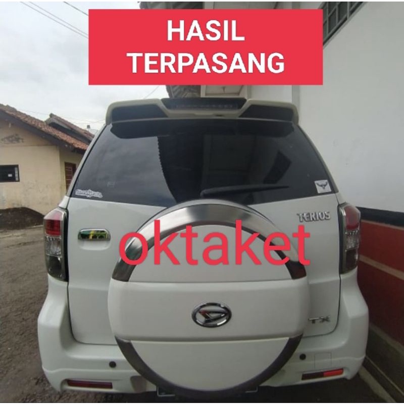 spoiler belakang TRD  Rush Terios lama old 2007 -2017 lampu warna body