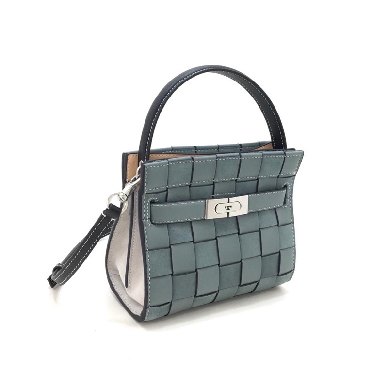 TB Lee Radziwill Woven Petite Double Bag