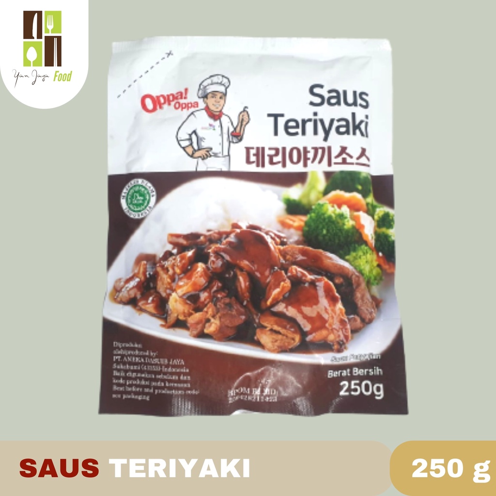 SAUS TERIYAKI SAUCE HALAL 250 GRAM SAUS OPPA