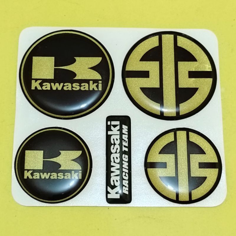 Sticker Emblem Timbul KAWASAKI H2 Set
