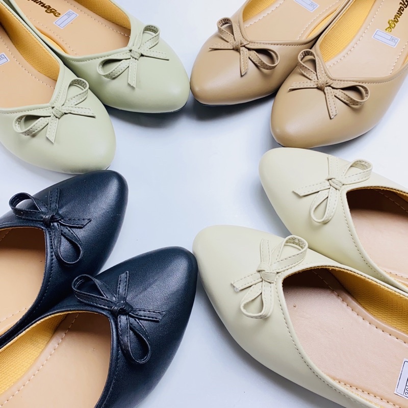 Sepatu Wanita Flat Shoes Ramage  Sol Karet Lentur tidak Licin