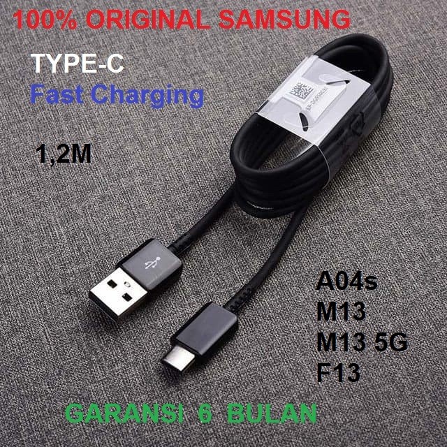 Kabel Data Cable Samsung A04s F13 M13 5G Fast Charging Original