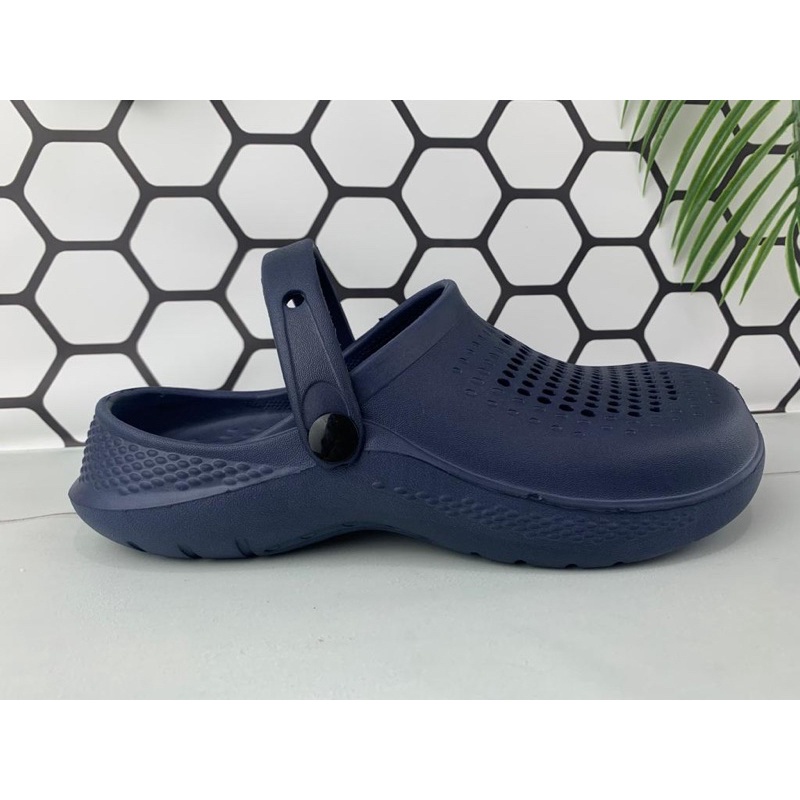 Sandal Titik/Sandal Baim, Sendal Kodok Hema, Sandal Medis Dokter Suster, Sandal Umroh Haji, Sandal Chef, Sandal Rumah Anti Slip Model Crocs 982 Promo Sen