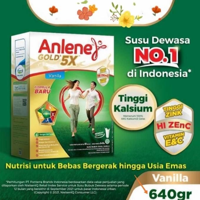 

[ COD ] Anlene Gold Vanila 600g