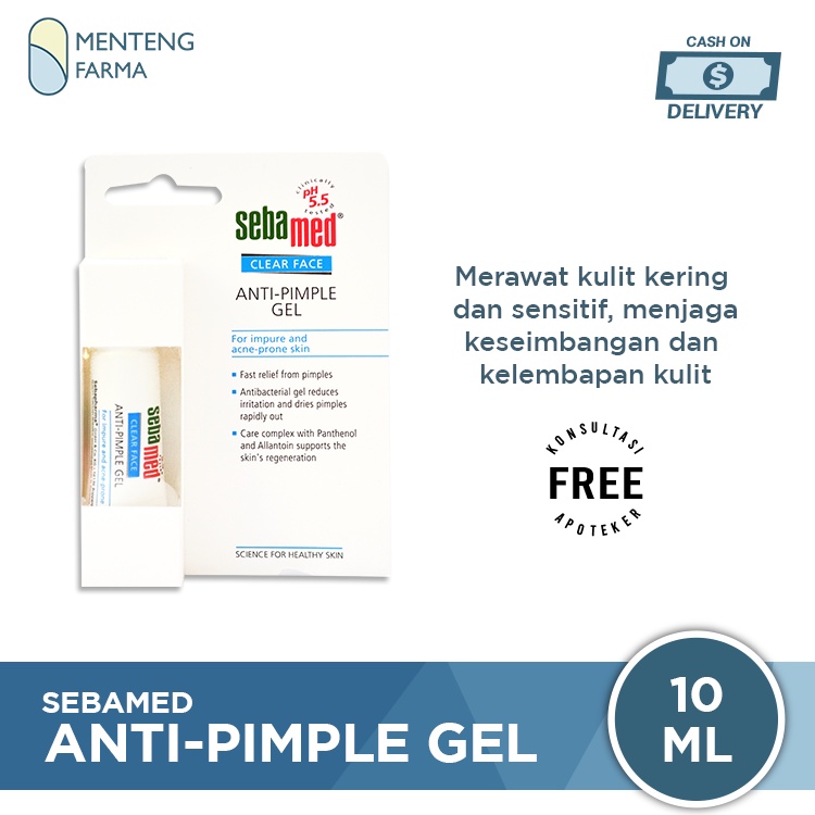 Sebamed Clear Face Anti Pimple Gel 10 ML - Gel Obat Jerawat dan Komedo