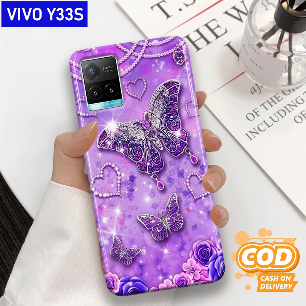 [H64] CASE VIVO Y33S Motif BUTERFLY Doft For All Type Handphone | Casing & Cover Pelindung Hp VIVO Y