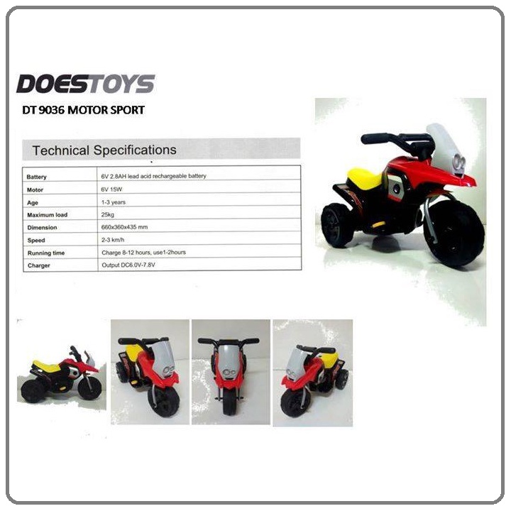 Doestoys DT-9036 Motor Sport Ride On