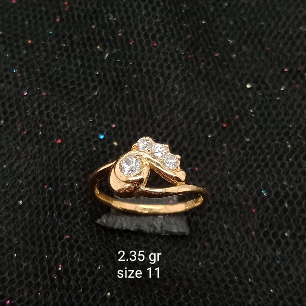 Cincin emas 17K - 2.35 gr kadar 750 - 3752