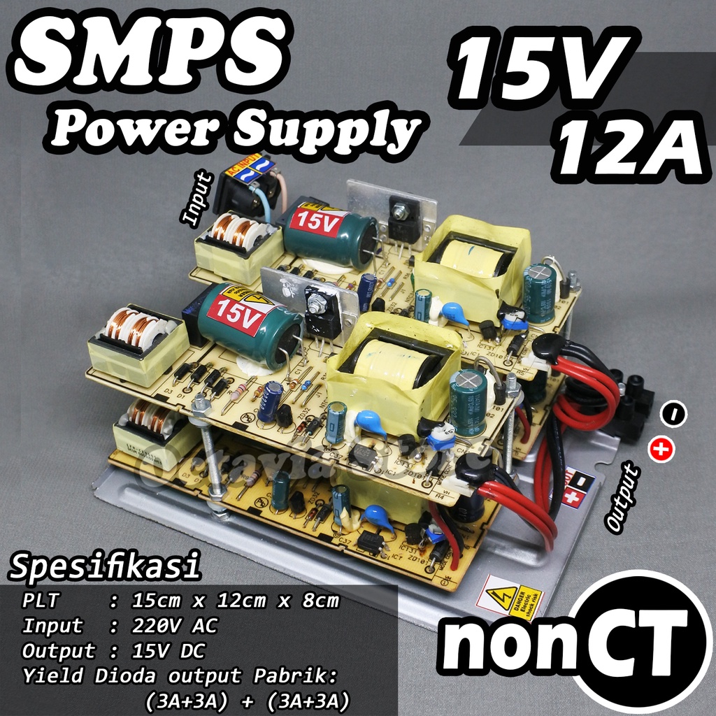 Adaptor Switching Power Supply 15V 6A, 15V 12A Smps