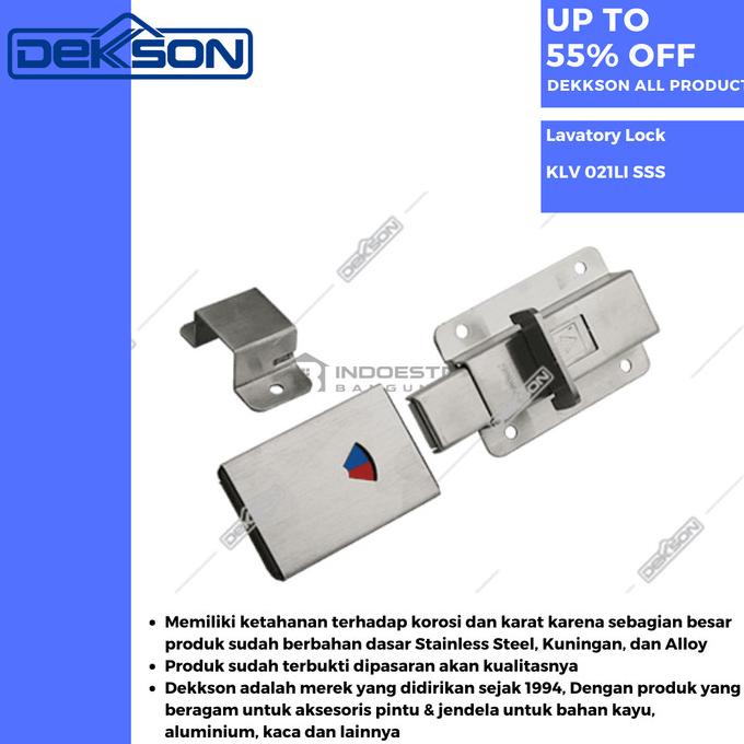 favorit] Kunci Lavatory Dekkson KLV 021LI SSS / Kunci Kamar Mandi Umum Dekkson