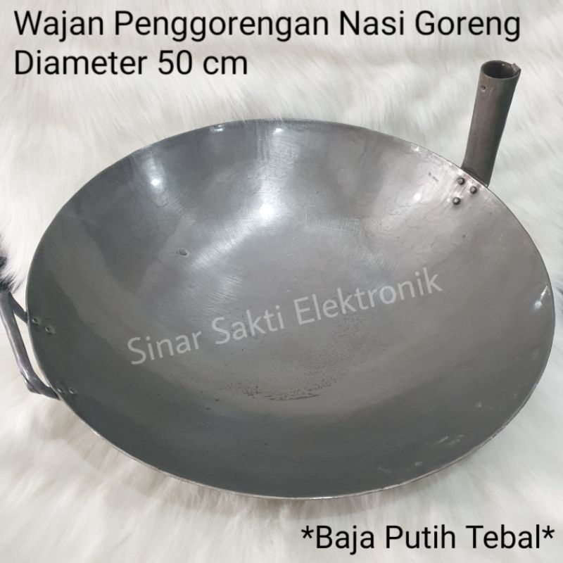 Wajan Nasgor Nasi Goreng diameter 50cm 50 cm Penggorengan Besar Baja