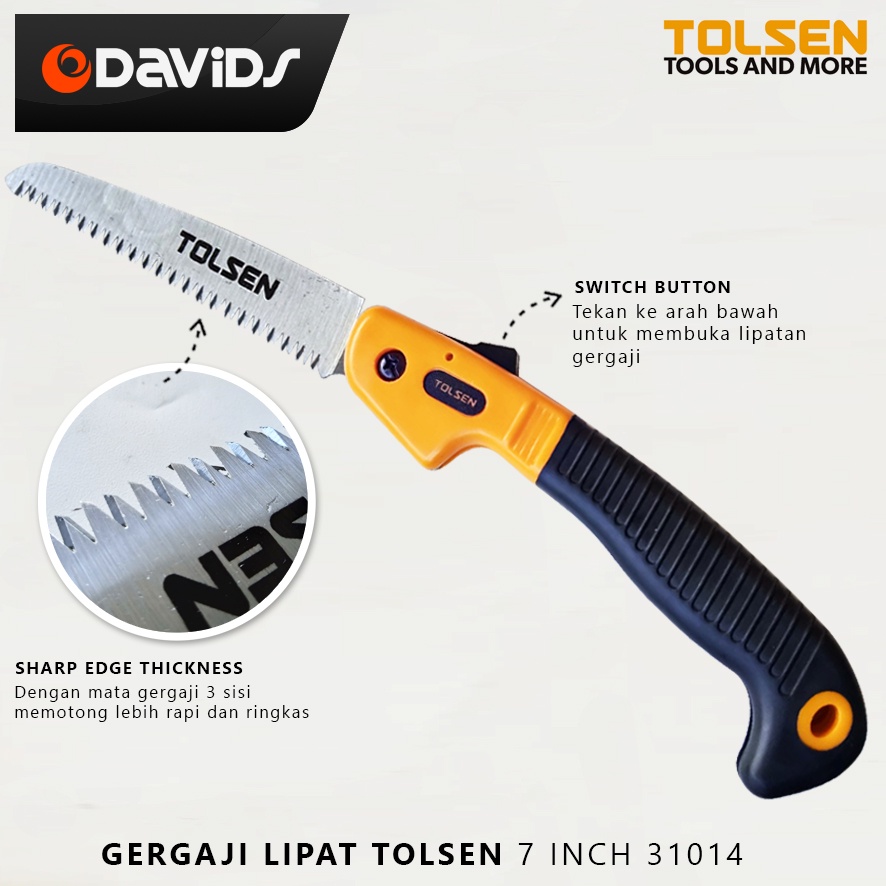 Gergaji Ranting Lipat Portable Bonsai Graji Kayu Tangan Mini Tolsen