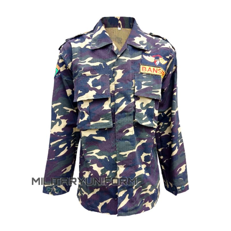 SERAGAM PDL BANSER PREMIUM KATUN TWIL DAN ANTI AIR DAN RIFSTOP TR