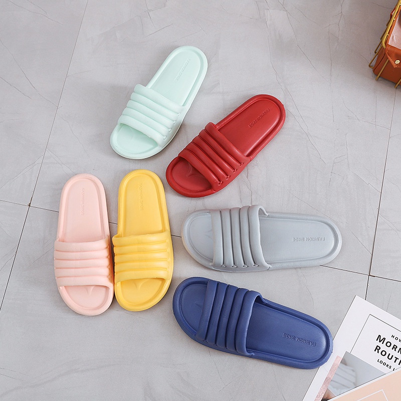 Acc Fashion Murah Sandal Karet Rumah EVA Candy Color Indoor Outdoor Rumah Kamar Mandi Anti Slip Empuk